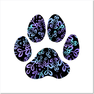 Dog Lover - Purple and Blue Posters and Art
